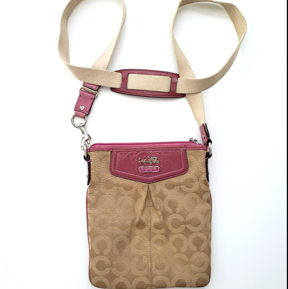 Coach Lilac Madison Op Art Crossbody Bag